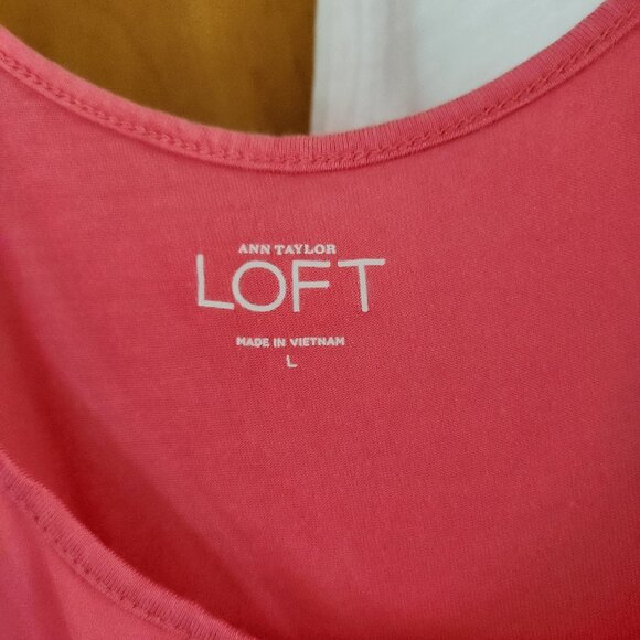 Lot of 5 Loft and Ann Taylor Tanks and Cami L and XL - Picture 8 of 11